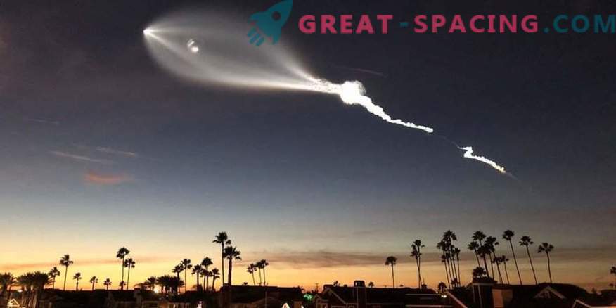 Konstiga ljus och ljud i Kalifornien led vid raketåtergång