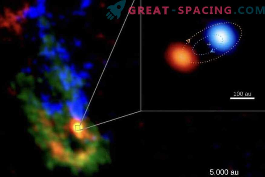 Forskare ser den sällsynta födelsen av ett stjärnpar