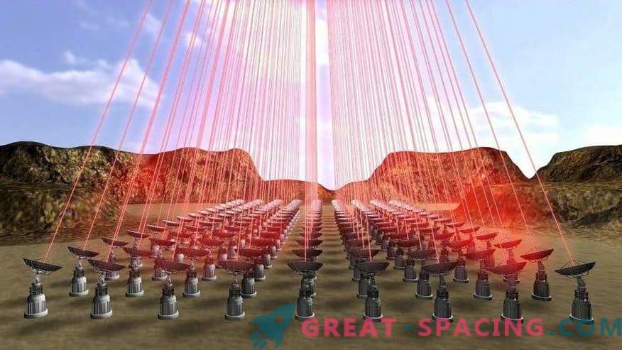 En storskalig himmelsökning visar alien laserstrålar