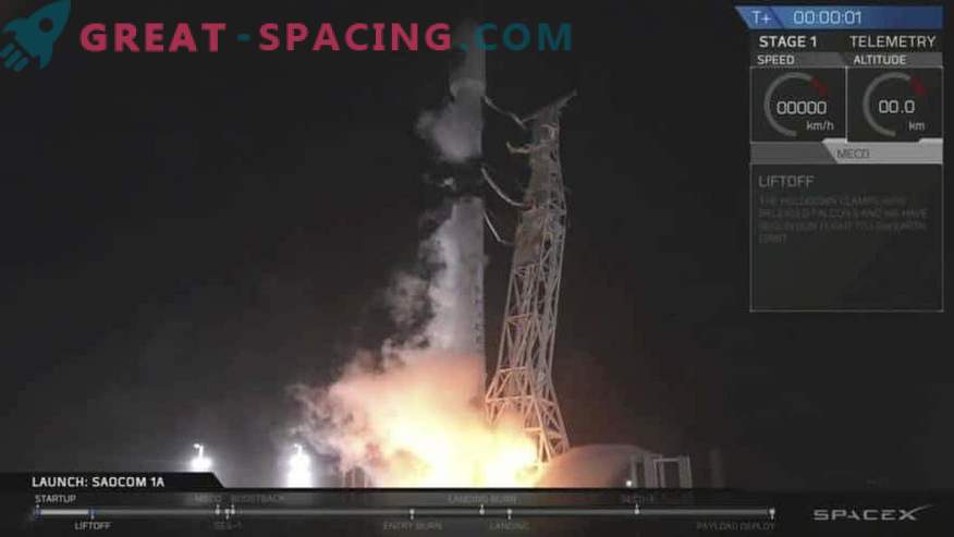 Framgångsrik lansering av satelliten och landningen av SpaceX raketen