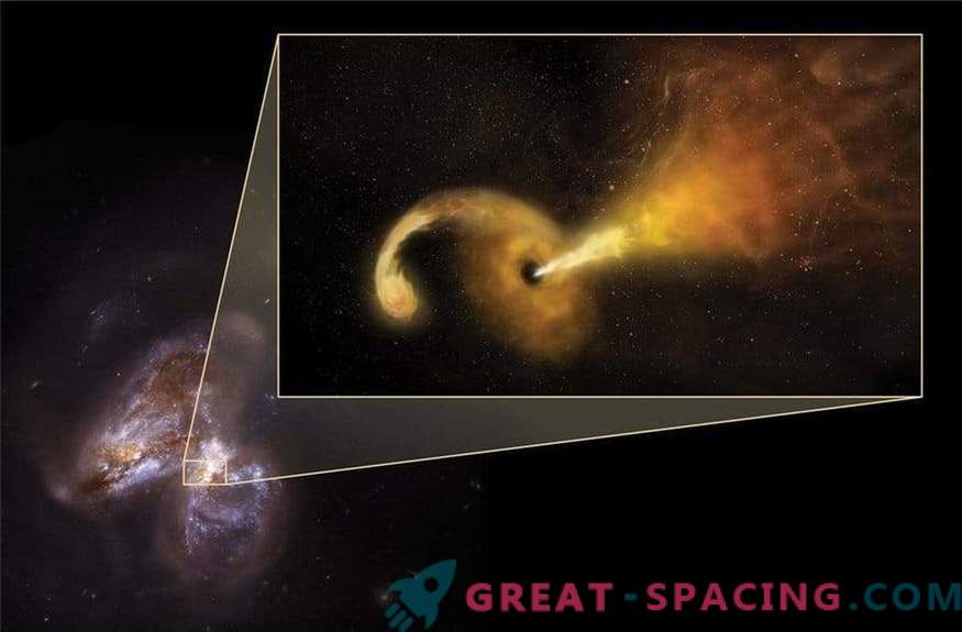 Ett svart hål förstör en stjärna