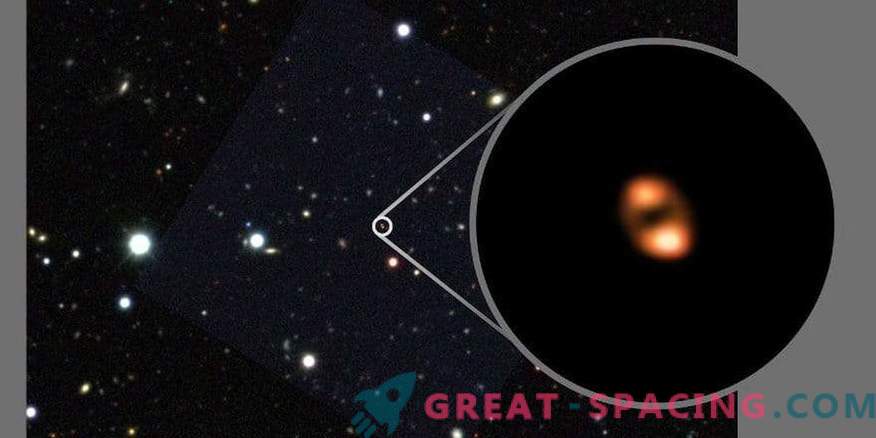 Vilken fantastisk funktion kan du märka i en avlägsen galax?