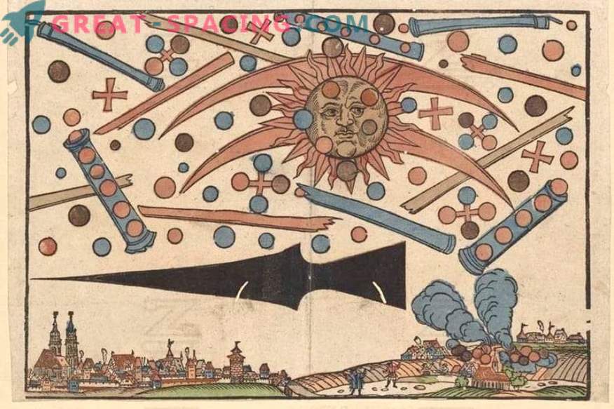 Vilka ljusa ljus sågs i Nürnberg år 1561. Berättelser om vittnen och versioner av ufologer