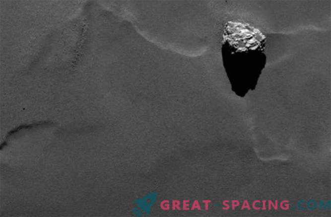 Rosetta upptäckte en stenpyramid på ytan av en komet