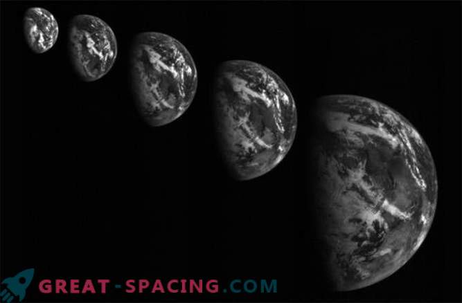 Fordonsrubriken mot asteroiden tog fantastiska bilder av jorden