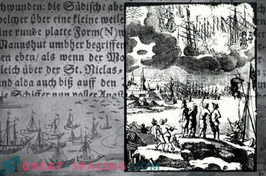 Händelse i Bachfert - 1665. Fiskare beskriver slaget om flygande fartyg
