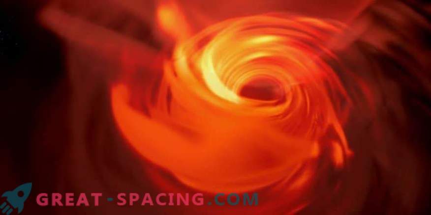 Fördjupa dig i en virtuell simulering av ett supermassivt svart hål