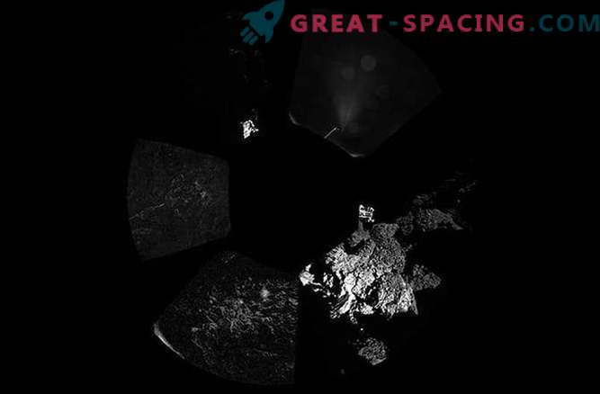 Första fotografier av kometen Churyumov-Gerasimenko från Phils landningsmodul