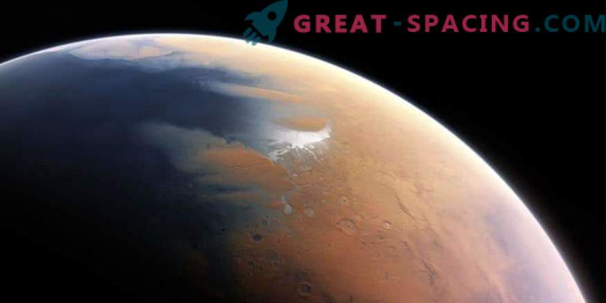 En flytande sjö gömmer sig under isskorpan i Mars