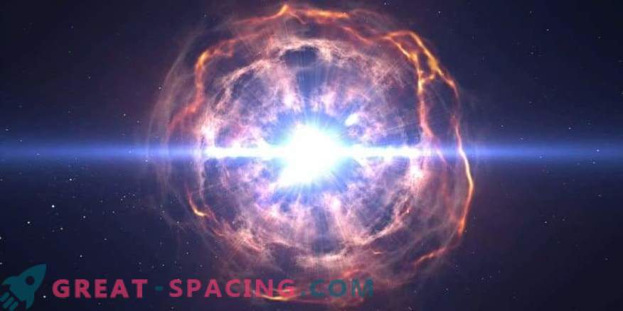 Stjärnan förstördes av en supernova-blixt