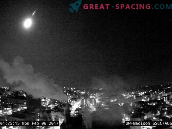 En flammande 600-pund meteor sped över Milwaukee