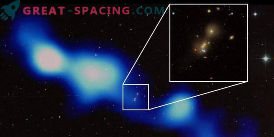 Gli astronomi indiani hanno trovato una gigantesca galassia radio