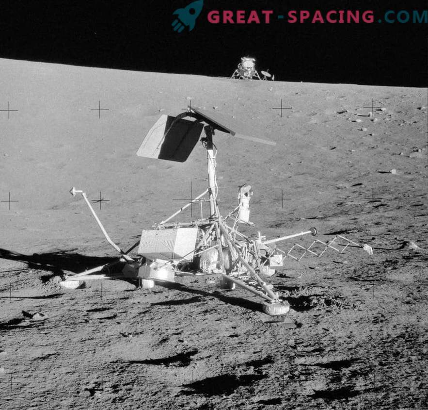Apollo-12-besättningen fann ett av de första fordon som lanserades till månen under avstigningen