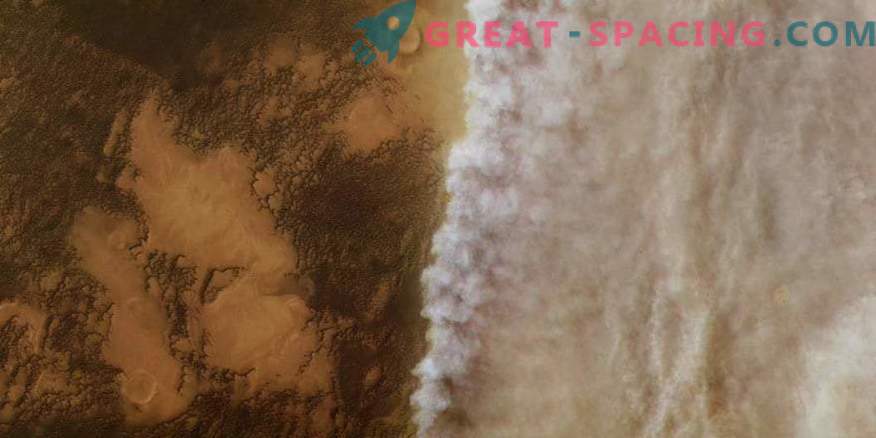Imagini ale cosmosului: furtuna de praf marțian