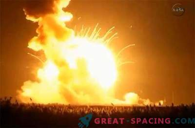 Antares raket exploderade omedelbart efter start