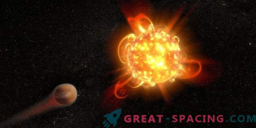 Kraftiga blinkningar av röda dvärgar hotar planeterna