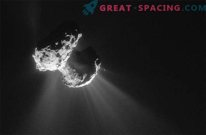 Forskare har upptäckt jätte tåg på kometen Churyumov / Gerasimenko