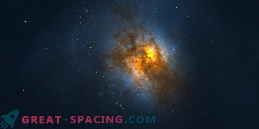 Ultra-ljus infraröd galax visar ett starkt utflöde av joniserad gas