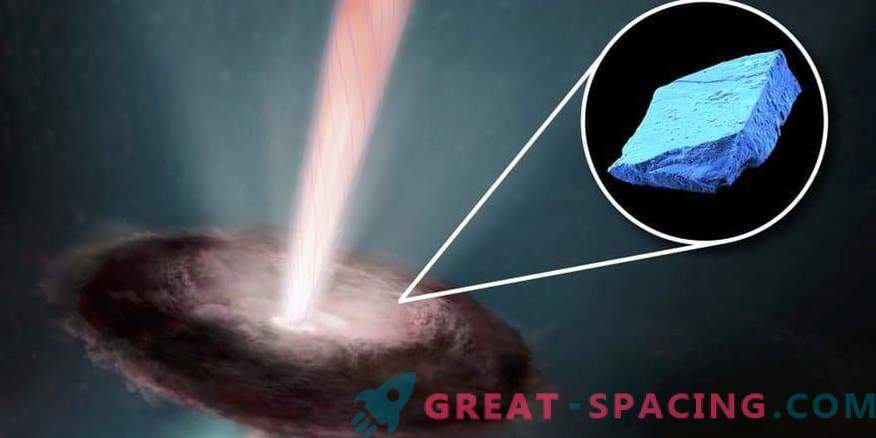 Blå kristaller i meteoriter avslöjar solen över
