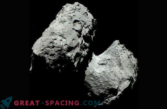 Verklig färg av kometen 67P / Churyumov-Gerasimenko