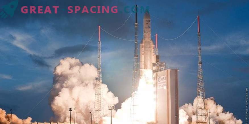 Ariane-raket lanserade en satellit i omlopp för Indien