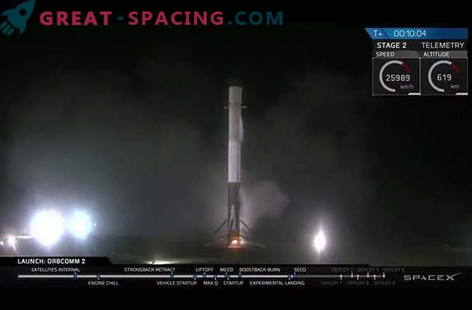 Falcon 9 raketbärare gjorde en historisk landning