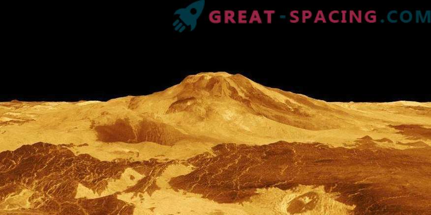 En aktiv vulkan hittades på Venus