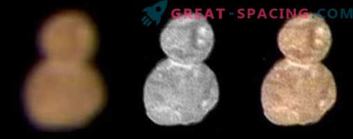 Isobjektet bakom Pluto liknar en rödaktig snögubbe