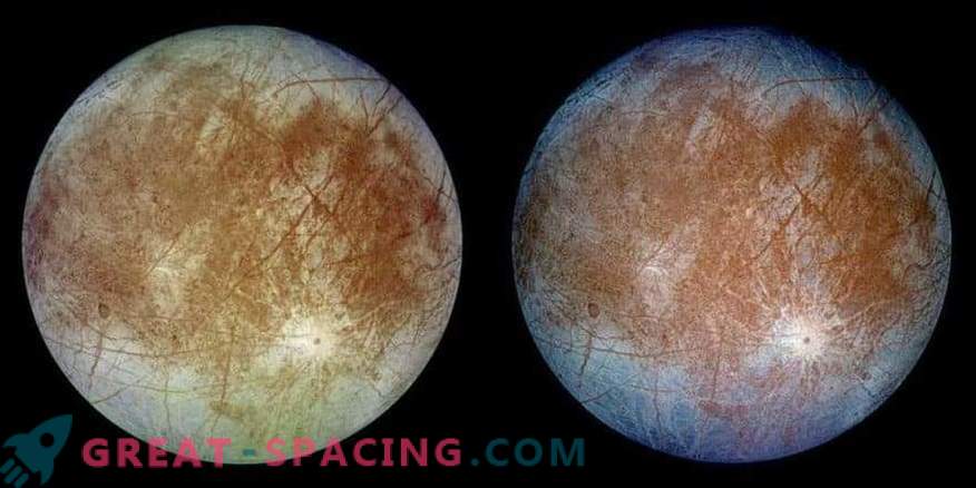 Isspikar på Jupiters satellit Europa