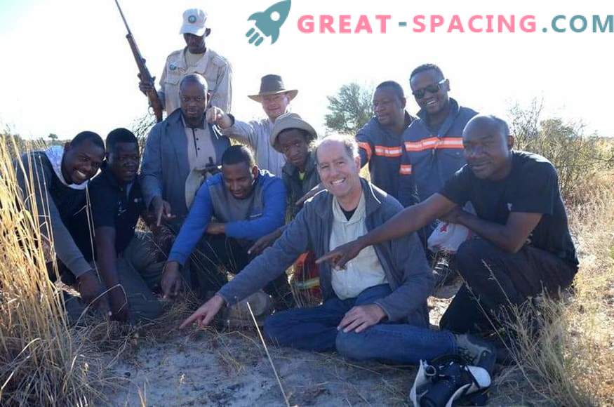 Fragment av krocksterster som finns i Botswana