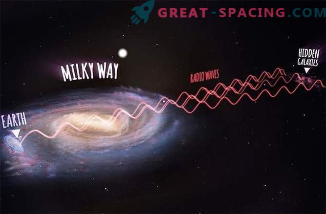 Hundratals galaxer gömmer sig bakom Vintergatan