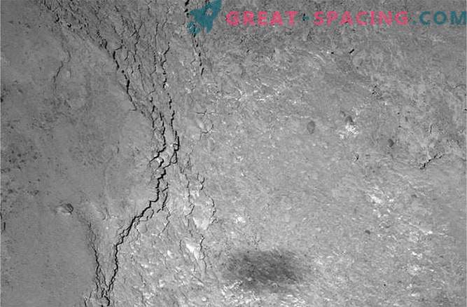 Rosette fångar sin egen skugga på komets yta