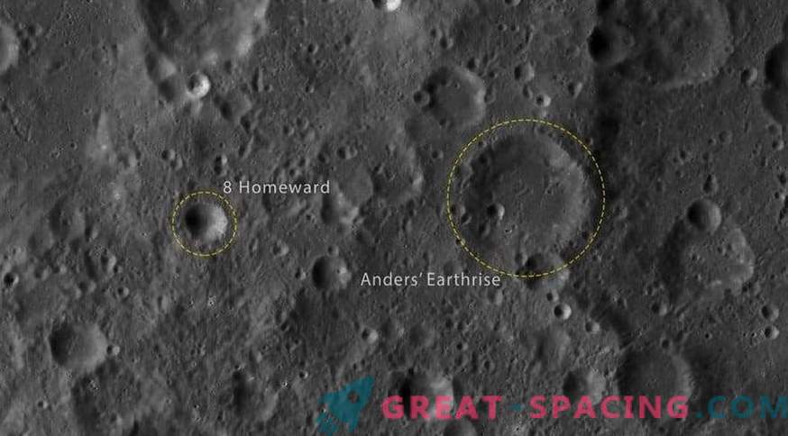 Lunarkratrar som kallas Apollo 8