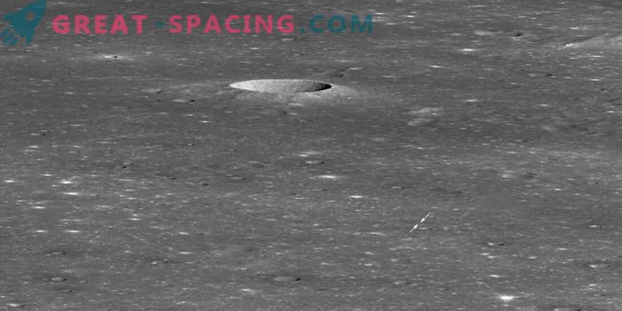 Först titta på Chang'e Lunar landningsplats
