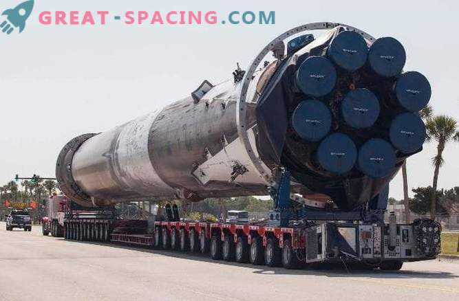 SpaceX raket Falcon fick maximal skada