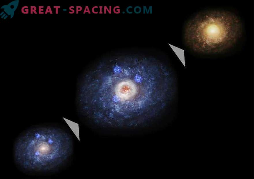 Explosiv stjärnfödsel förändras galaktisk form