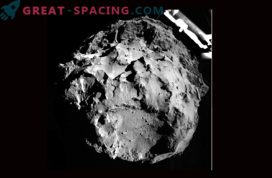 Den rosette landningsmodulen landade på kometen Churyumov-Gerasimenko