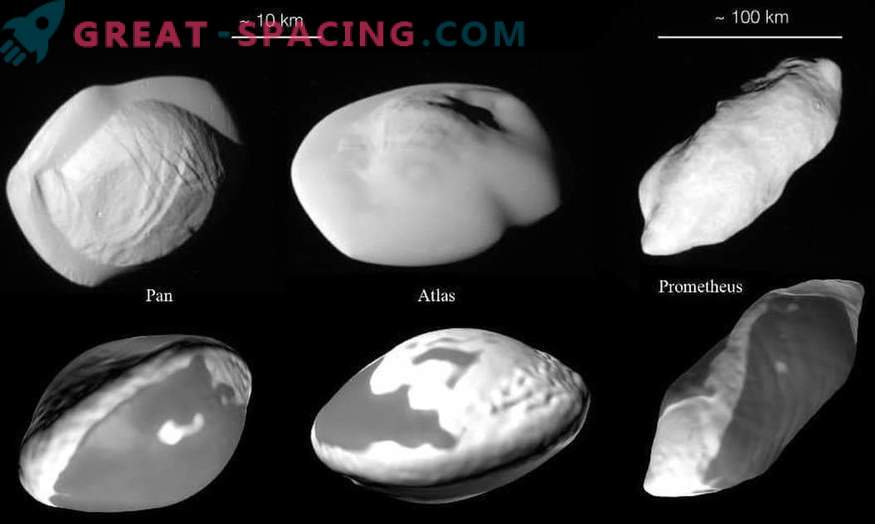 Detaljer om historien om Saturnus små interna satelliter