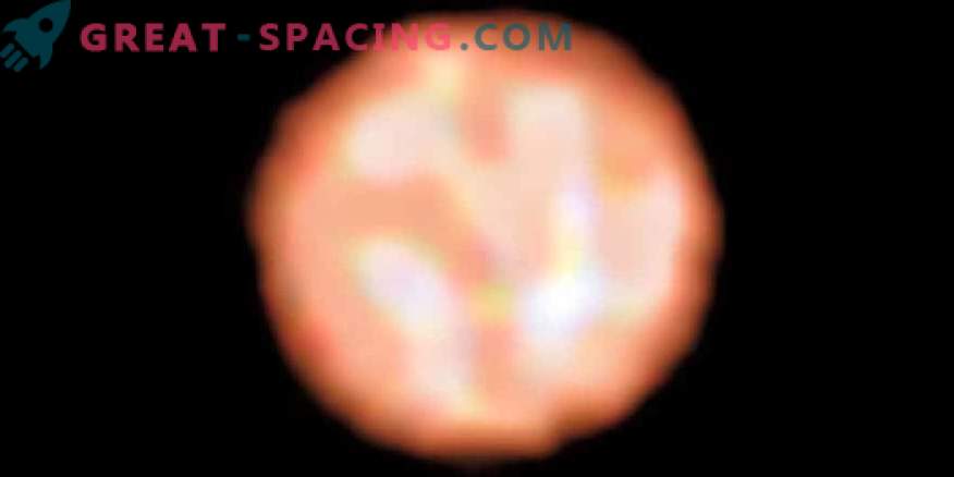 Första detaljerade bilder på ytan av en jätte stjärna