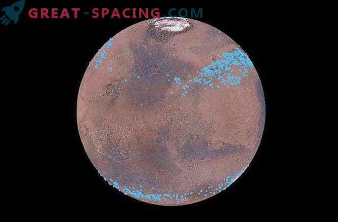 Glaciärer under Marsens yta är överflödiga i vatten