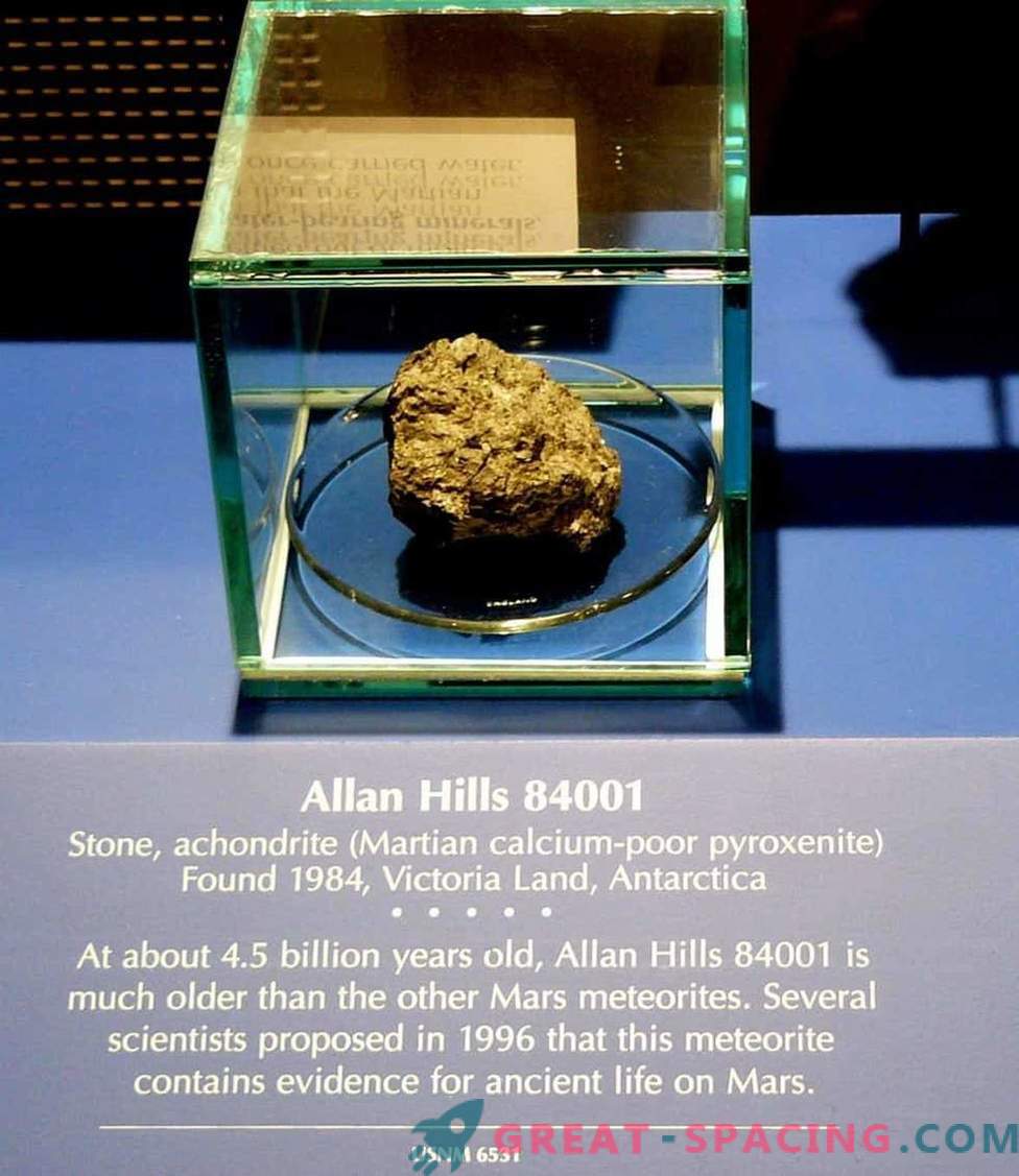 Martian meteoriten som innehåller 