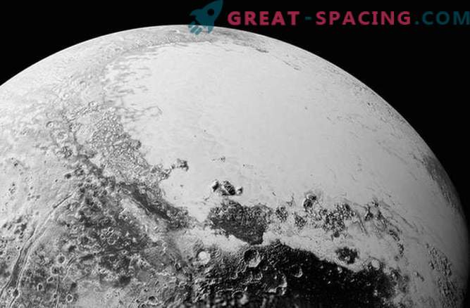 Vacker komplex värld av Pluto på nya foton