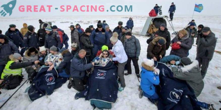 Astronauterna återvände från ISS till jorden