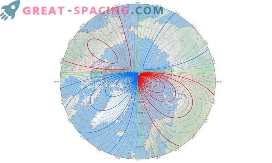 Forskare var tvungna att uppdatera kartan över det globala geomagnetiska fältet