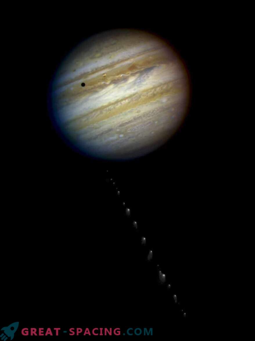 Vad kollisionen av en komet och Jupiter såg ut. Video