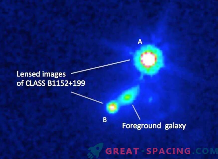 Forskare hitta magnetfältet för en fjärrgalax