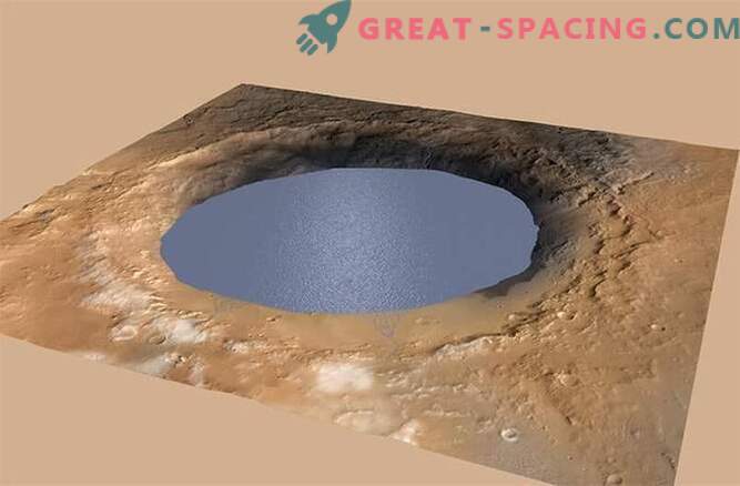 Klippan av Mount Sharp på Mars är resterna av en gammal sjö